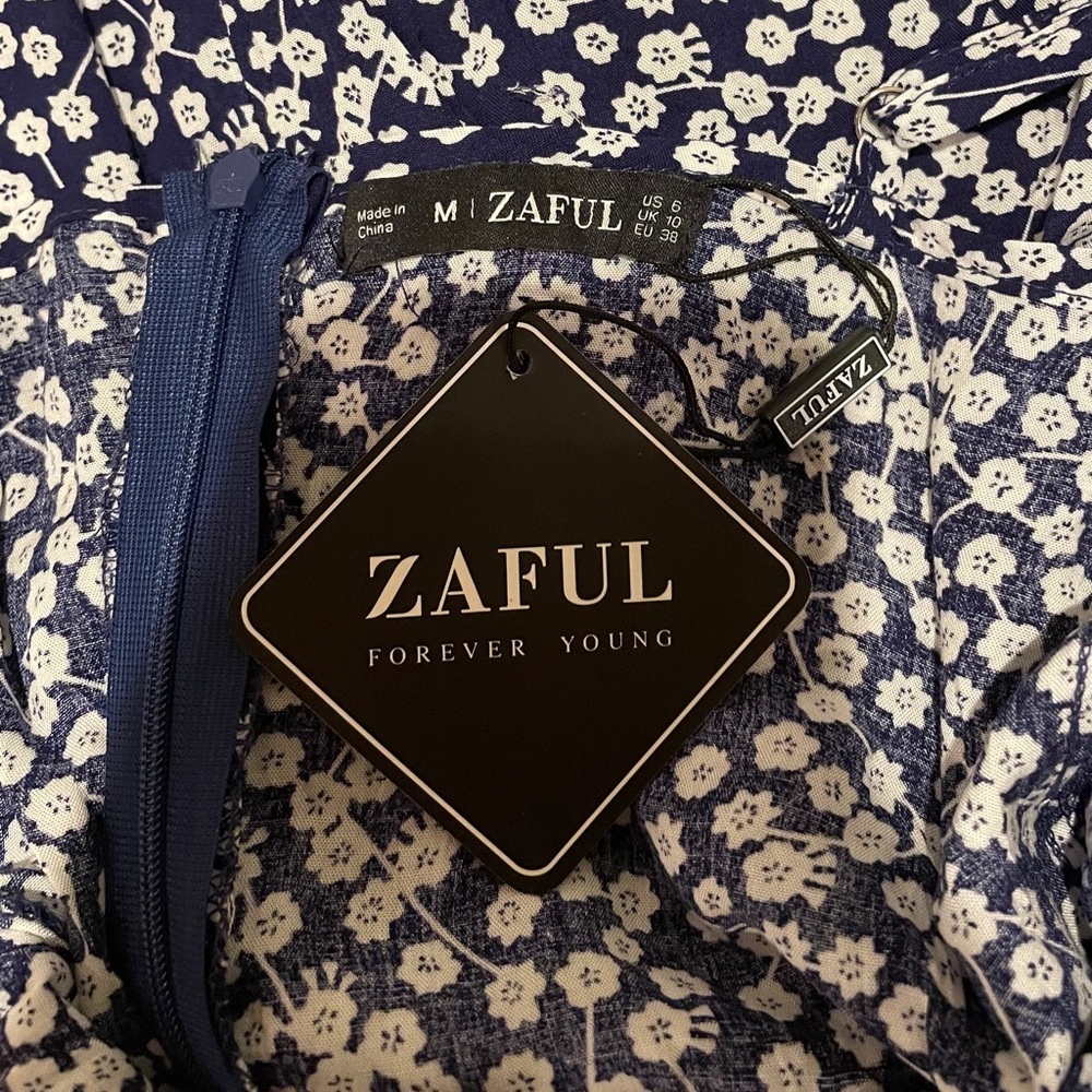 NWT Zaful cowl neck floral dress - Picture 7 of 7